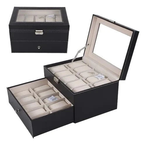 Estuche Para Relojes 2 Niveles