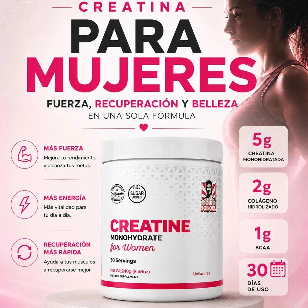 Creatina Monohidratada Para Mujer