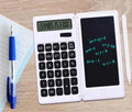 Calculadora Plegable Con Pizarra Lc