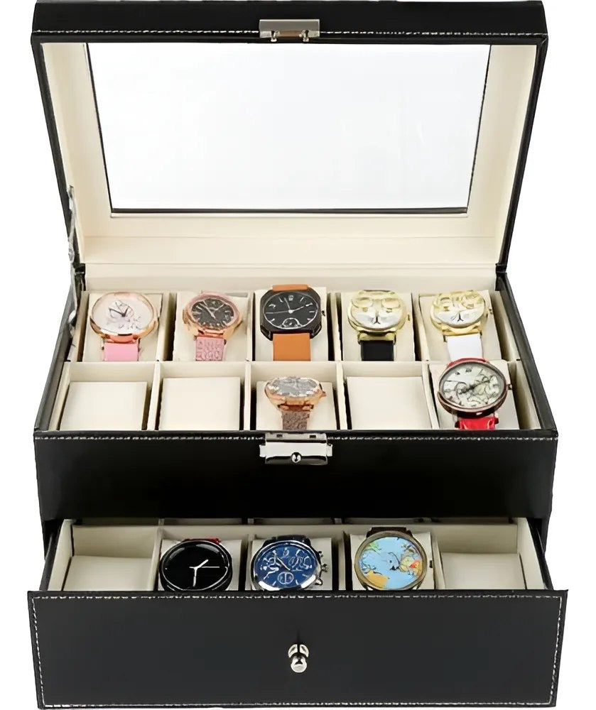 Estuche Para Relojes 2 Niveles