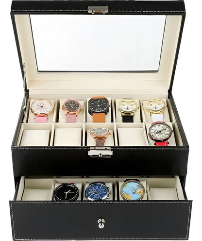 Estuche Para Relojes 2 Niveles