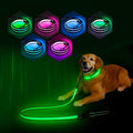 Collar Y Correa Led Para Mascotas