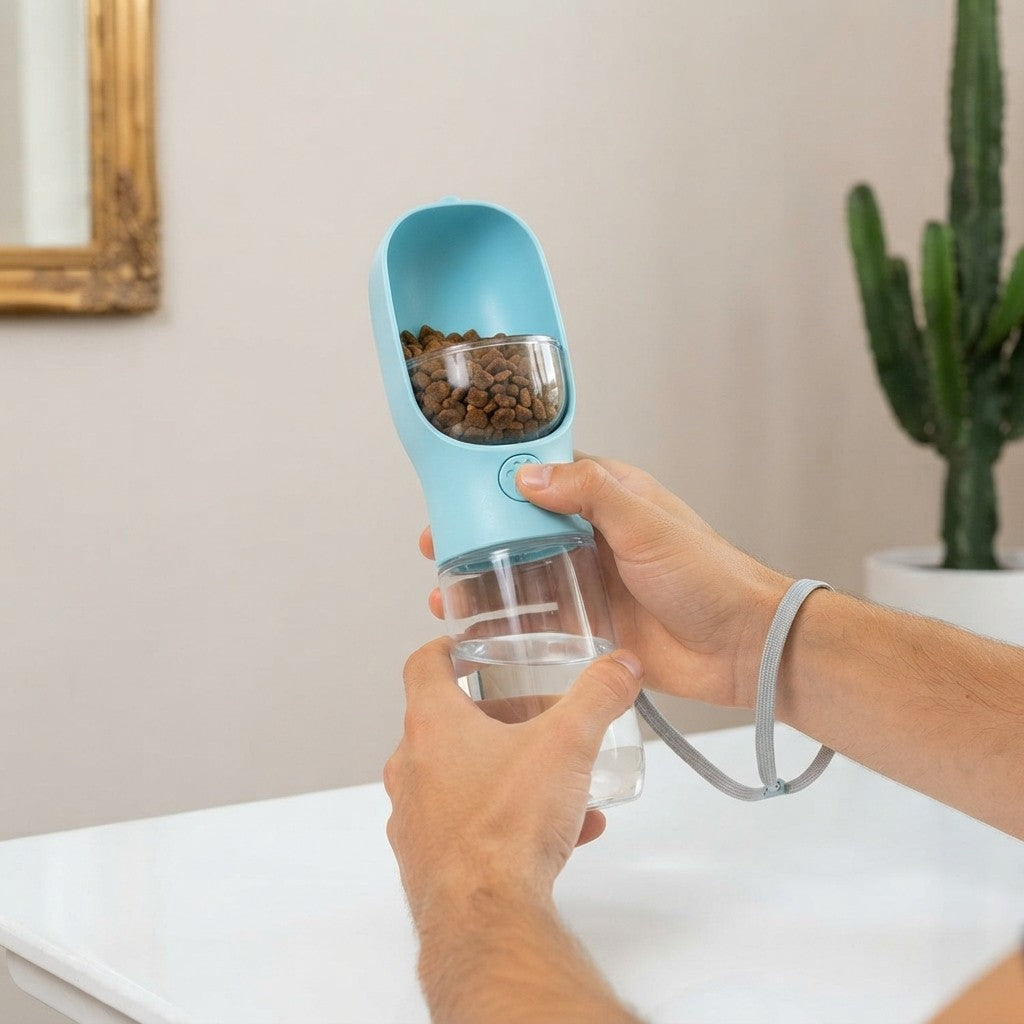 Botella de agua portátil para mascotas