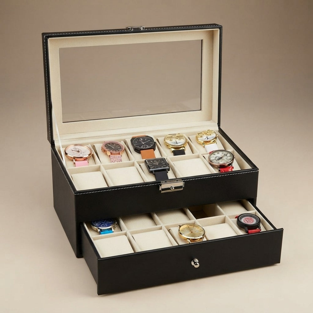 Estuche Para Relojes 2 Niveles